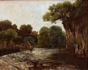 Gustave Courbet The Weir at the Mill Spain oil painting artist